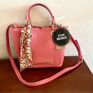 Steve Madden super pink Top handle carryall satchel bag